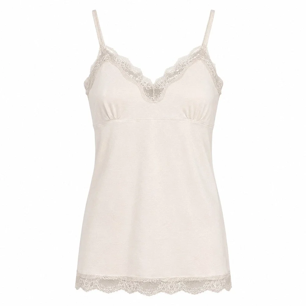 Y2K American Eagle Coquette Lace Babydoll Tank Womens Size Medium Soft Girl